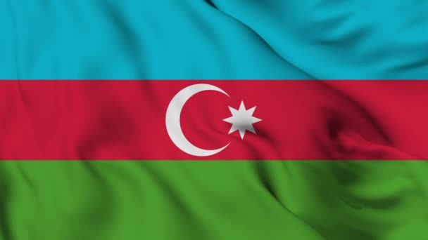 Bandera Azerbaiyán Resolución Alta Calidad — Vídeos de Stock