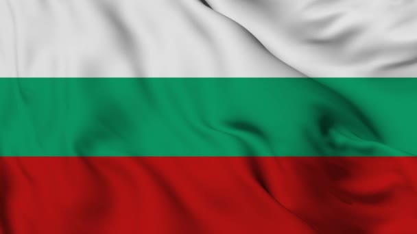 Flagge Bulgariens Hohe Auflösung — Stockvideo