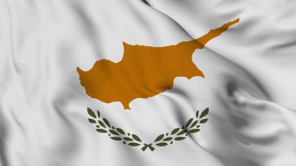 Vlag Van Cyprus Hoge Kwaliteit Resolutie — Stockvideo