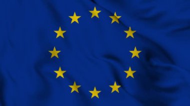 Avrupa Birliği bayrağı. Yüksek kaliteli 4K çözünürlük