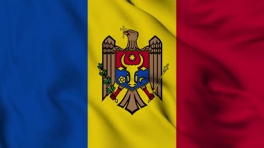 Flag of Moldova. High quality 4K resolution