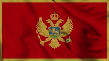 Flag of Montenegro. High quality 4K resolution