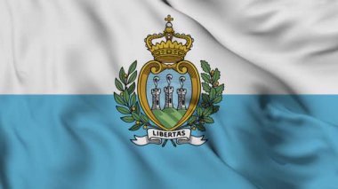 Flag of San Marino. High quality 4K resolution