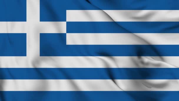 Řecká Vlajka Vysoká Kvalita Rozlišení — Stock video