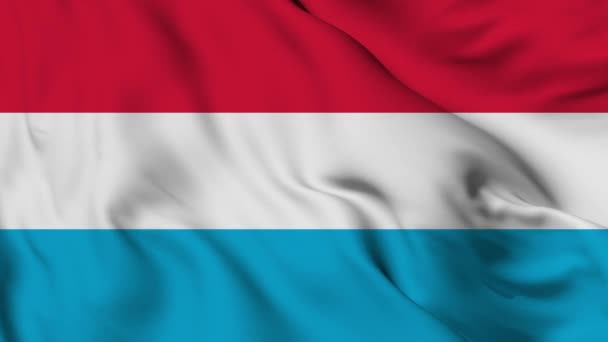 Bandera Luxemburgo Resolución Alta Calidad — Vídeos de Stock