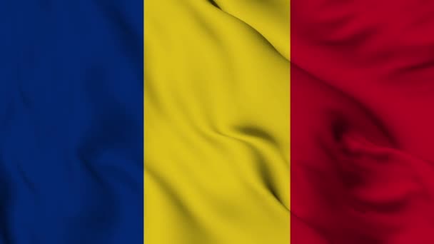 Flag Romania High Quality Resolution — Stock Video