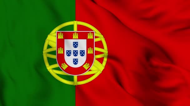 Flag Portugal High Quality Resolution — Stockvideo