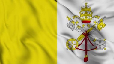 Flag of Vatican. High quality 4K resolution