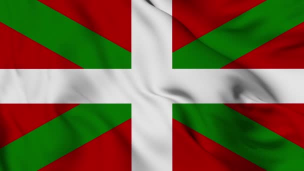 Flag Basque Country High Quality Resolution — Video Stock