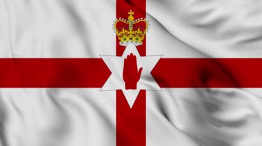 Flag of Northern Ireland. High quality 4K resolution