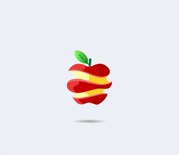 Vector Apple Fruit Illustration Farm Market Menu Healthy Food Design — Stock Vector