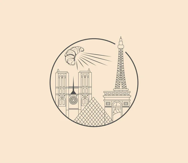 Paris, Fransa Anıtı Skyline, Ünlü Yer, Seyahat ve Turist Çekimi