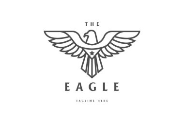 Güçlü Şahin Şahin Hattı Rozet Amblemi Tasarım Vektörü