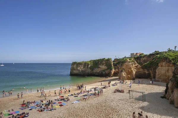 라고스 포르투갈 2018 라고스의 해변에 로키해 포르투갈의 알가르브에 — 스톡 사진