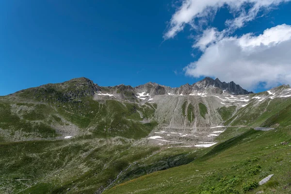 Alpská Krajina Průsmyku Nufenen Horou Pizzo Gallina Ulrichenu Valais Švýcarsku — Stock fotografie