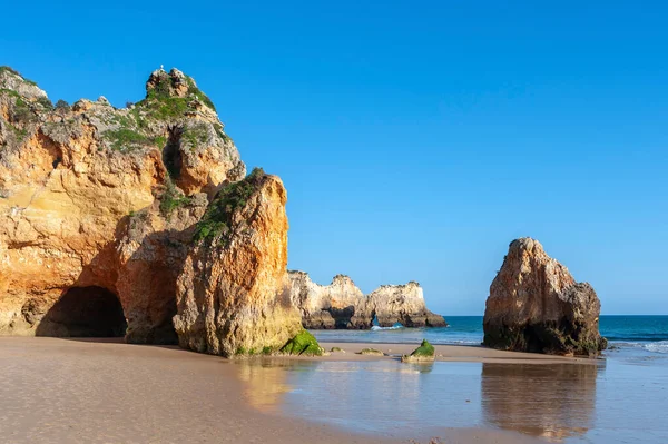 Praia Dos Tres Irmaos Скелястий Краєвид Пляжі Альвор Алгарве Португалія — стокове фото