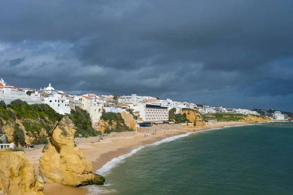 Cityscape Peneco Beach Albufeira Algarve Portugal — Stock Photo, Image