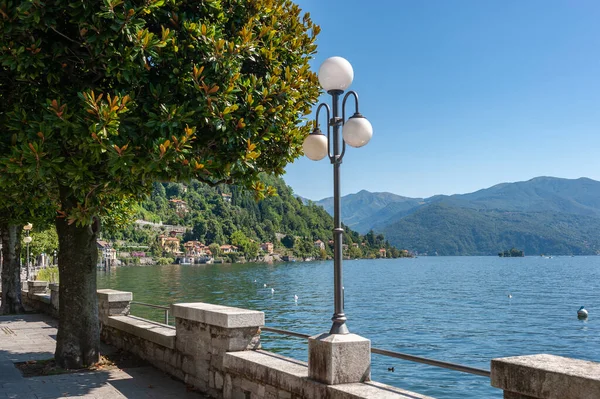 Passeio Margem Lago Maggiore Cannero Riviera Cannero Riviera Município Itália — Fotografia de Stock