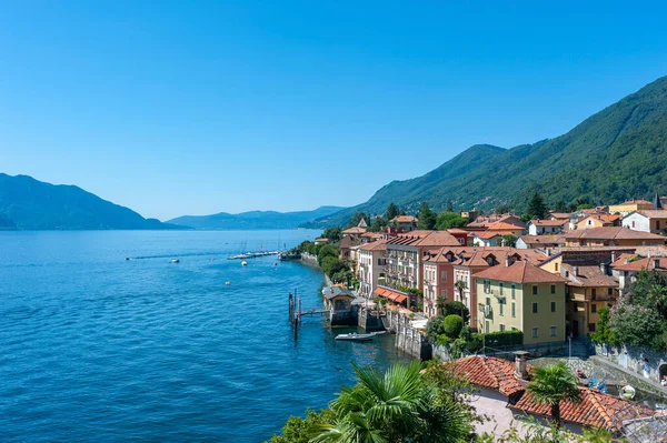 Τοπίο Και Αστικό Τοπίο Της Cannero Riviera Στη Λίμνη Maggiore — Φωτογραφία Αρχείου