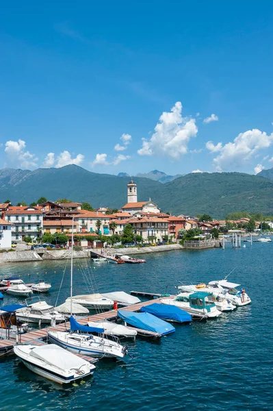 Vista Feriolo Lago Maggiore Feriolo Uma Cidade Piemonte Norte Itália — Fotografia de Stock