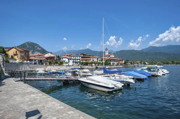Vista Feriolo Lago Maggiore Feriolo Uma Cidade Piemonte Norte Itália — Fotografia de Stock