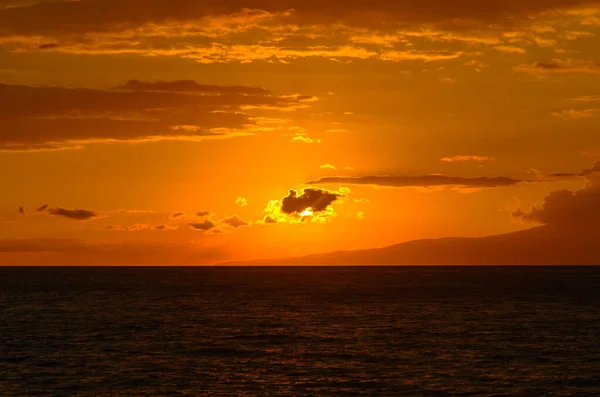 Pôr Sol Acima Oceano — Fotografia de Stock