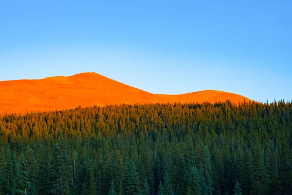 Colorful Sunrise Mountains Colorado Brisk Sunny Alpine Morning — Stock Photo, Image