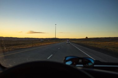 Gün batımında otoyol I-80