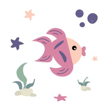 Bir dizi güzel su hayvanı.