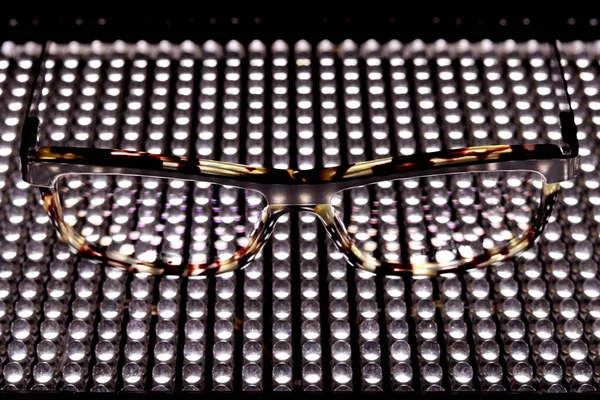 Brille Sehen Von Carey Disco Led Lichter — Stockfoto