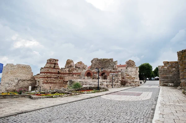 Ruines Ancienne Vieille Ville Nesebar Bulgarie — Photo
