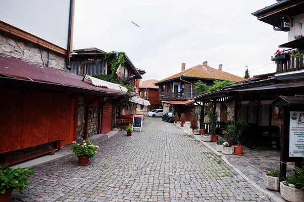 Nesebar Βουλγαρια Ιουνίου 2021 Σπίτια Και Δρόμοι Στην Παλιά Nesebar — Φωτογραφία Αρχείου