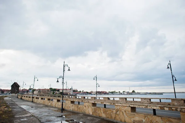 Bro Och Kvarn Nesebar Bulgarien — Stockfoto