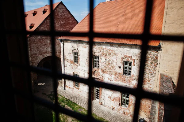 Fenêtre Cage Château Veveri République Tchèque Brno Moravie Sud — Photo