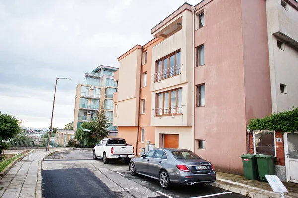 Nesebar Bulgaria June 2021 Parking Cars Nesebar Street — Stock Photo, Image