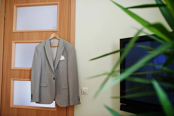 Wedding Suit Groom His Amazing Day — 图库照片