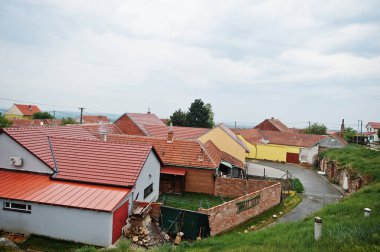 Houses outdoor at Vrbice, Czech Republic.