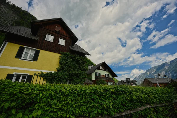 Casas Antiguas Hallstatt Austria — Foto de Stock