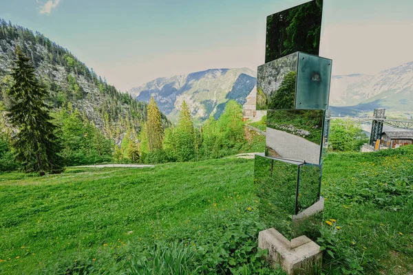 Hallstatt Yukarı Avusturya Avrupa Daki Krippenstein Dağı Ndaki Mağaralara Giden — Stok fotoğraf