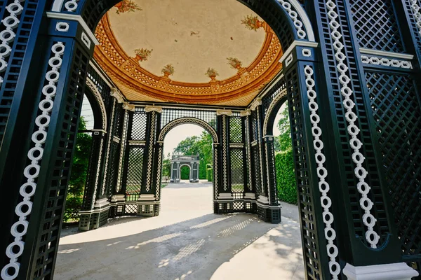 Arco Cenador Madera Palacio Schonbrunn Viena Austria — Foto de Stock