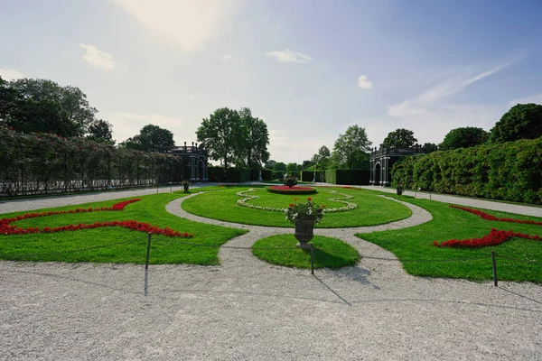 Jardim Famoso Palácio Schonbrunn Viena Áustria — Fotografia de Stock