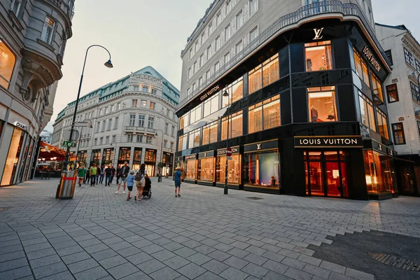 Vienna Austria May 2022 Facade Louis Vuitton Store Vienna — Stock Photo, Image