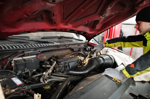 Auto Mechanic Sets American Suv Car Diagnostics Configuration Workshop Service —  Fotos de Stock