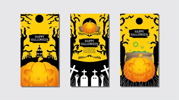 Cadılar Bayramı temalı üç portre oryantasyonu