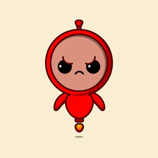 Pocong adında sevimli bir hayaletin tasviri