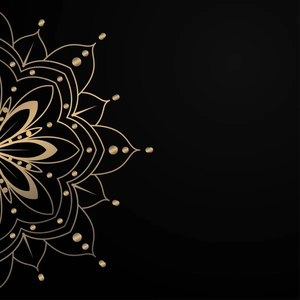 Yarım mandala ile zarif bir arkaplan