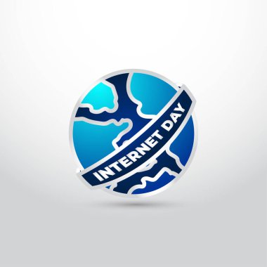 17 Mayıs İnternet Günü kurdeleli illüstrasyon