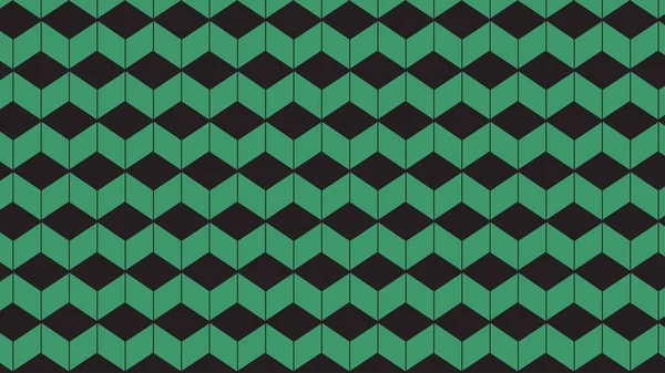 Block Shape Black Green Background — Stock Photo, Image