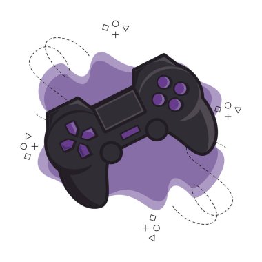 siyah ve mor oyun alanı simgesi, logo