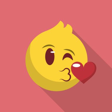 Emoji çizim tasarımı, simge illüstrasyonu, ifade dizisi